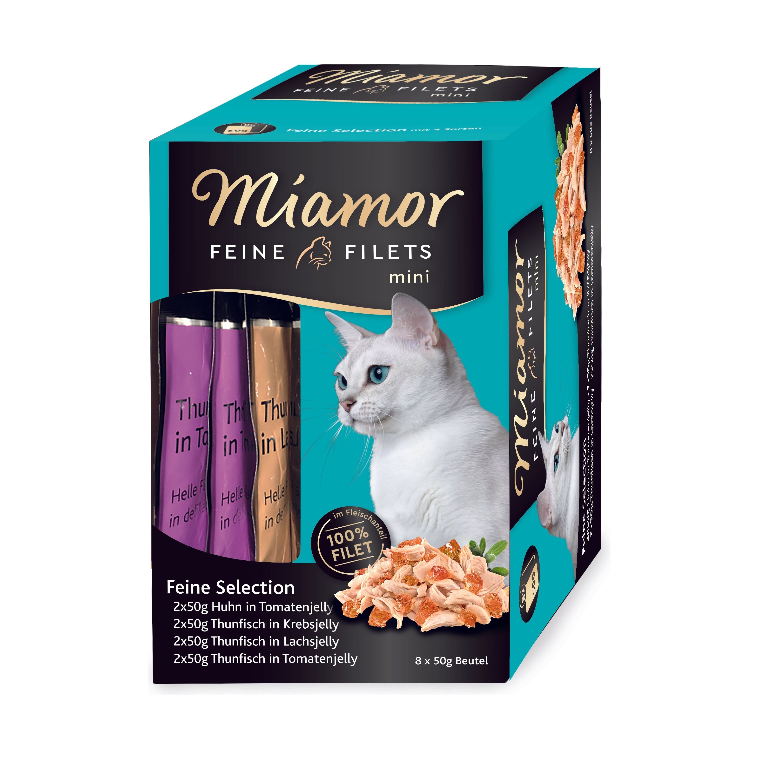 Miamor Feine Filets Mini Multibox Feine Selection | 4 Boxen à 8x 50g